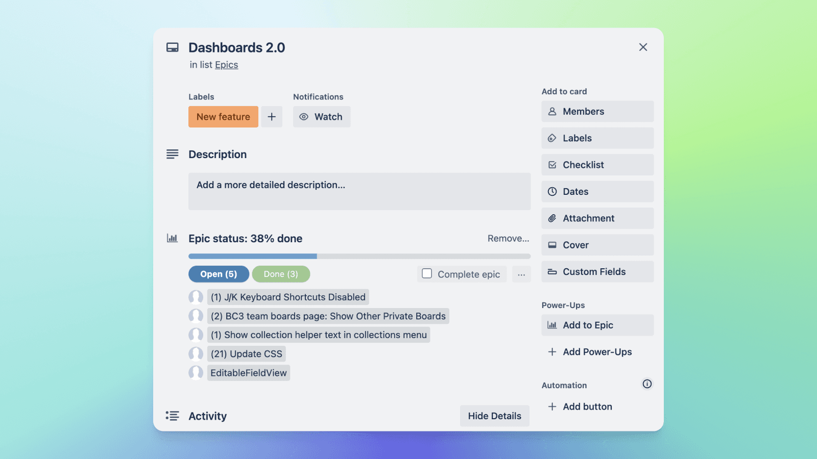 List Progress Bar for Trello