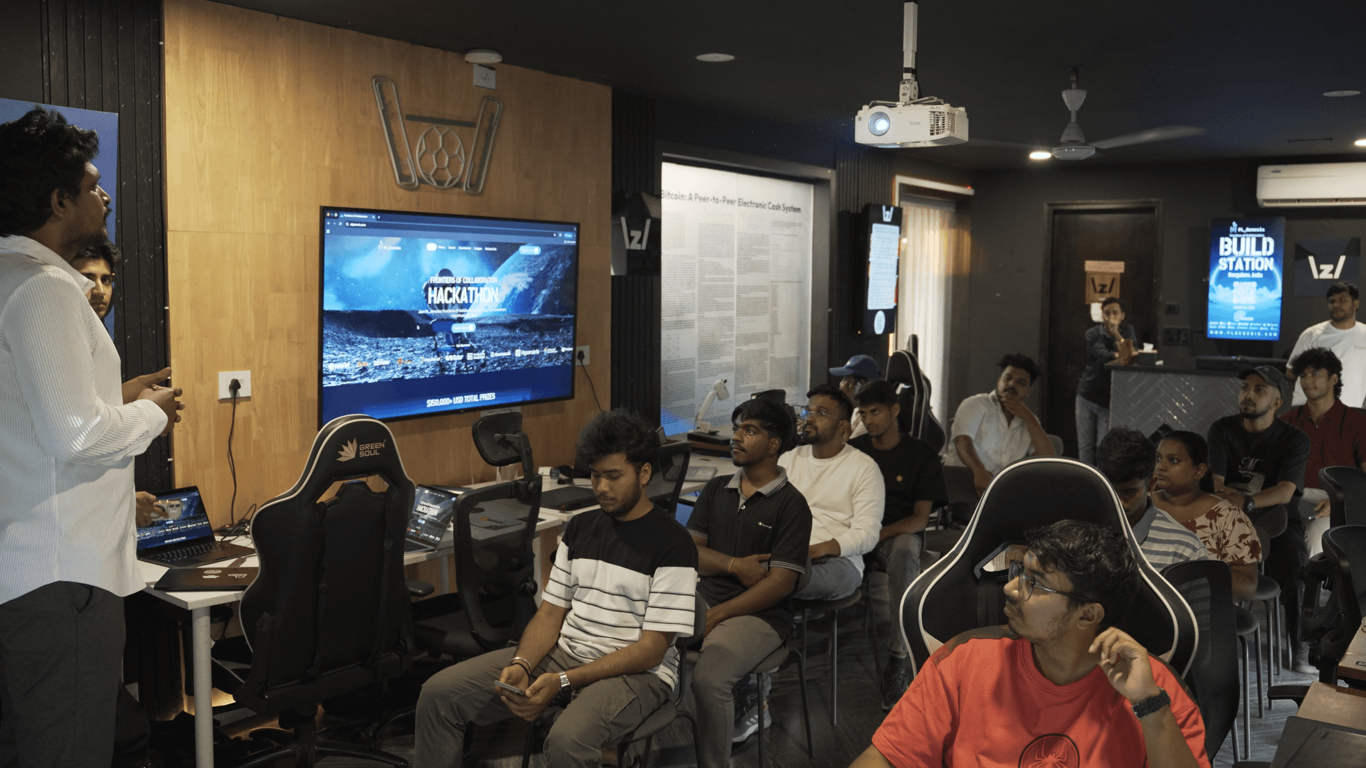 Developers attending workshop session at PL Genesis Build Station Bengaluru