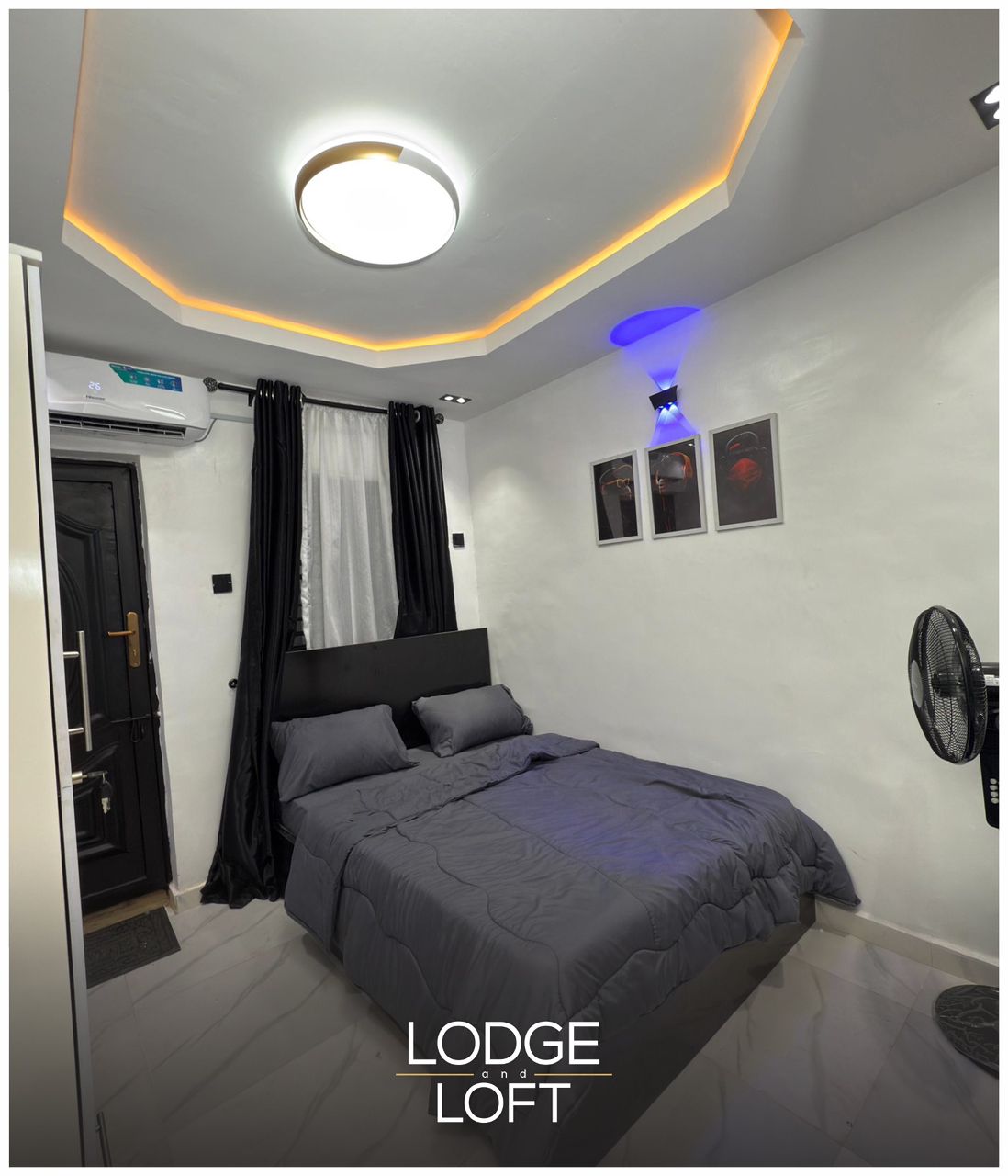 Comfortable studio apartment Urban Suites, one-bedroom serviced apartment in Surulere, Lagos