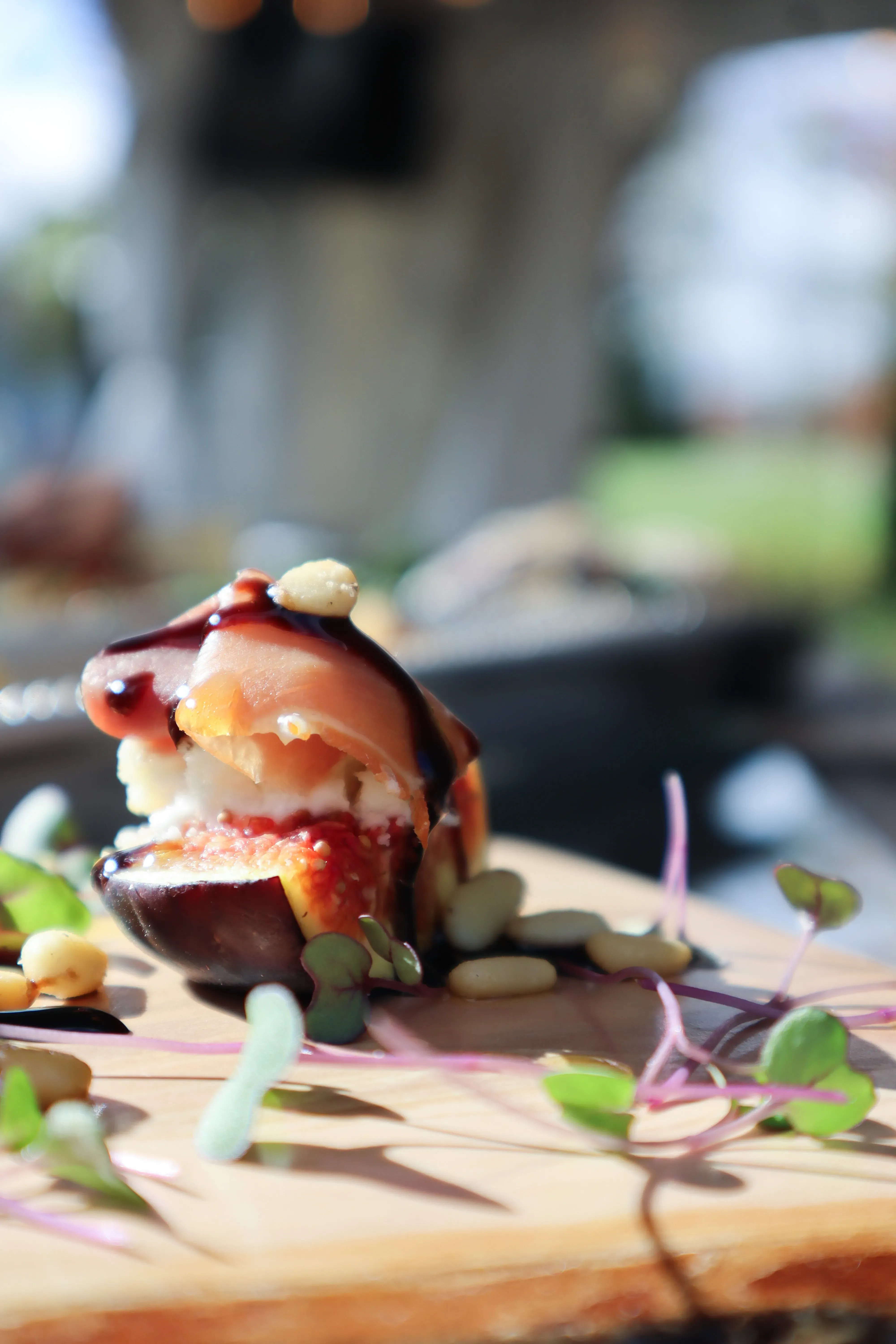 Plated fine dining dish by Chef Josh Gillard at Ashlar Ottawa