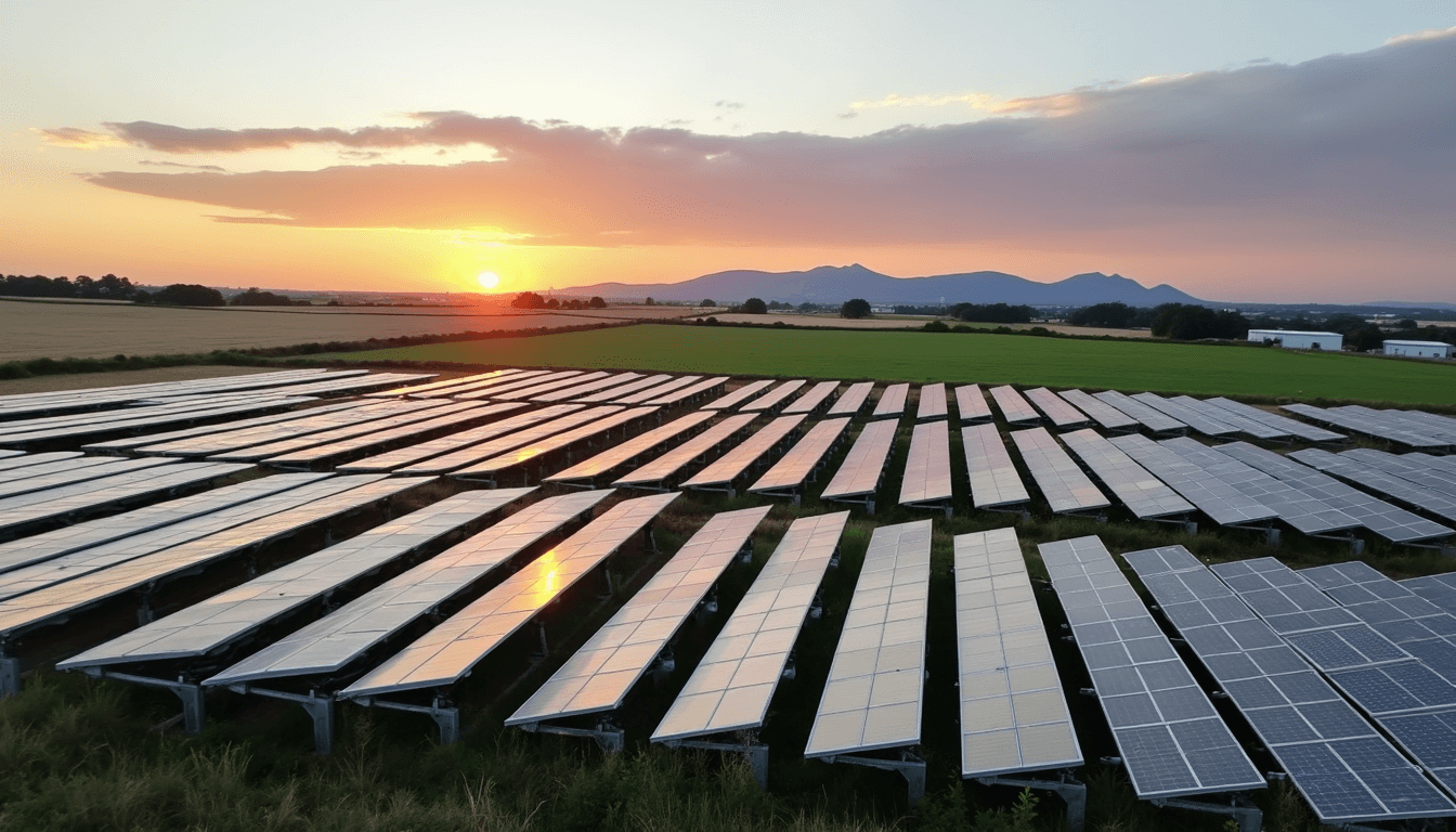 Rural solar field array