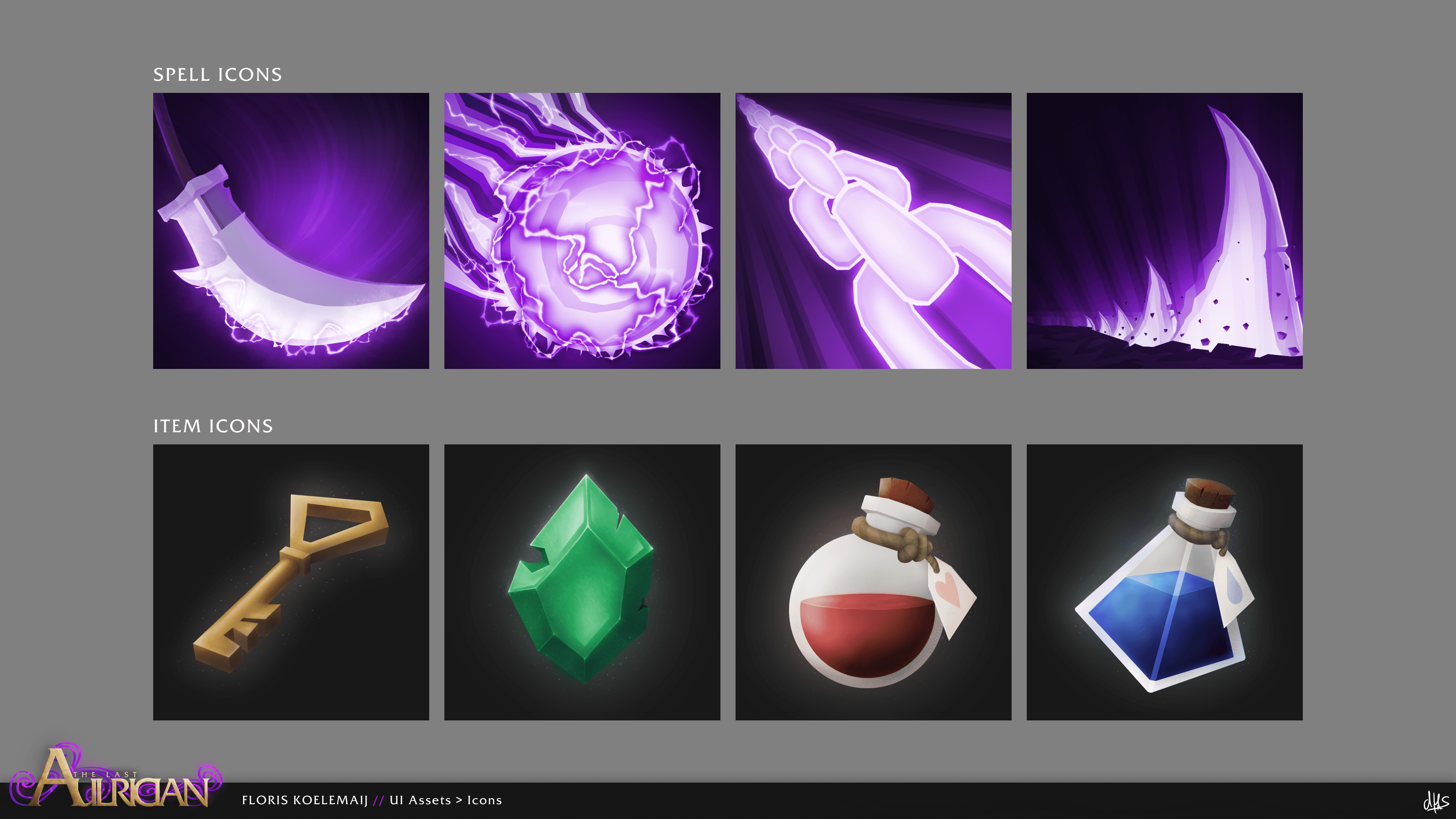 The Last Aulrician Design Icons