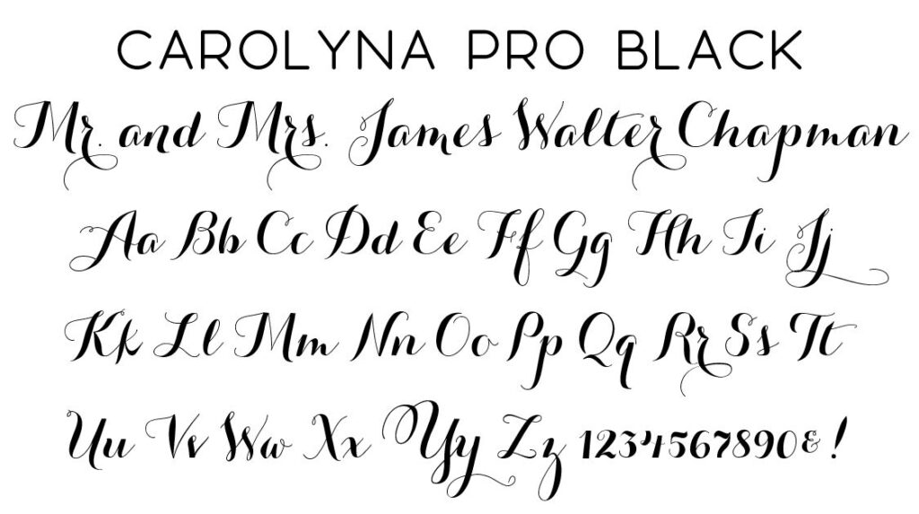 different cursive fonts