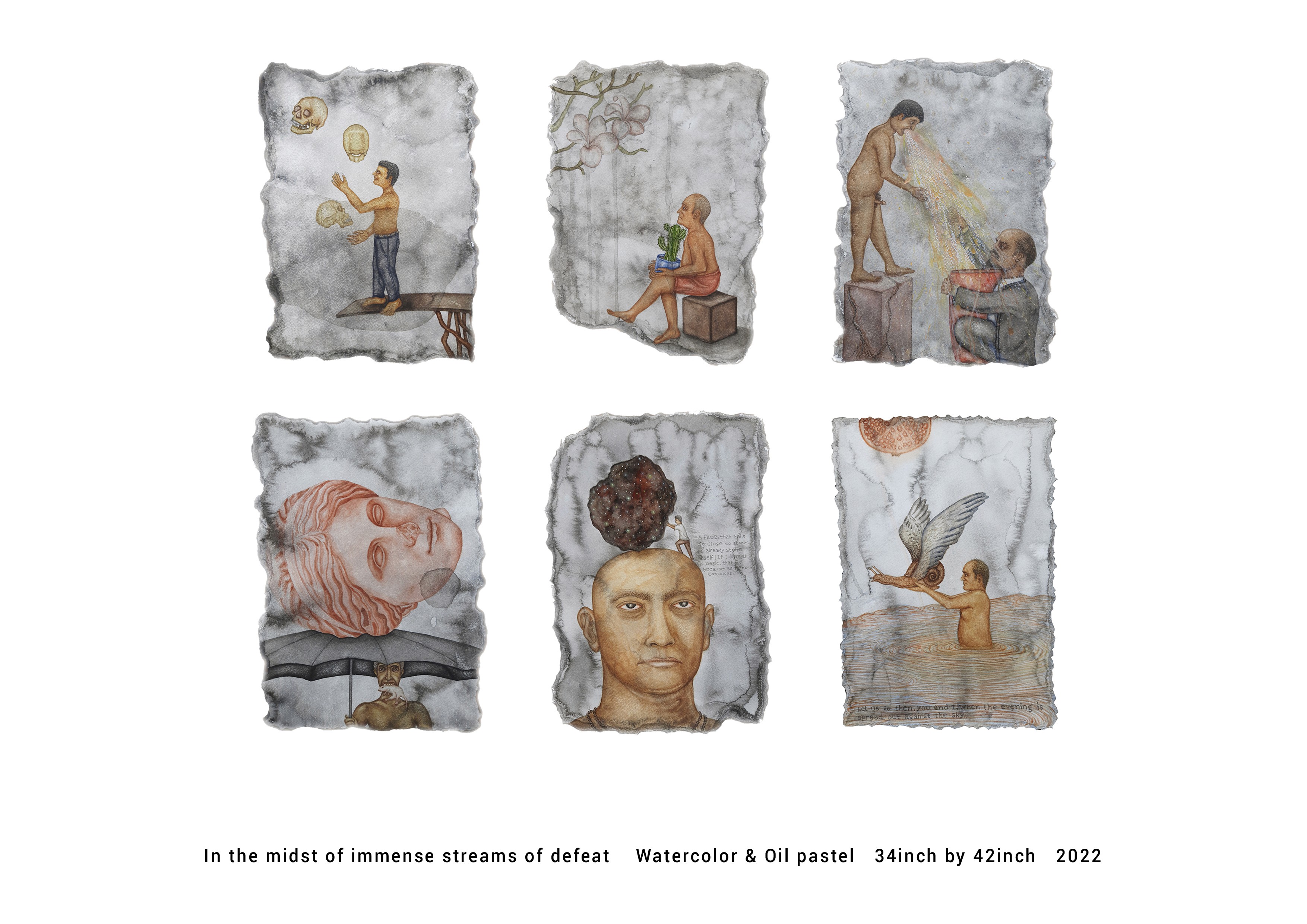 herd of sheep on road painting