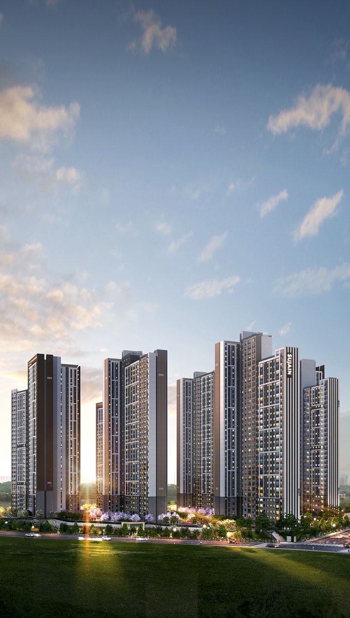 평택 브레인시티 수자인 메인투시도