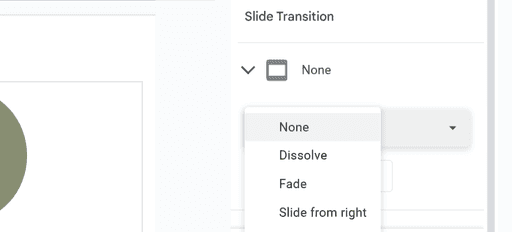 How to add transitions in Google Slides