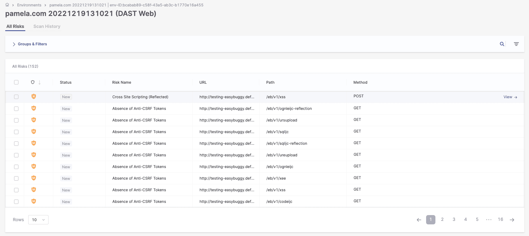 Review Scan Results