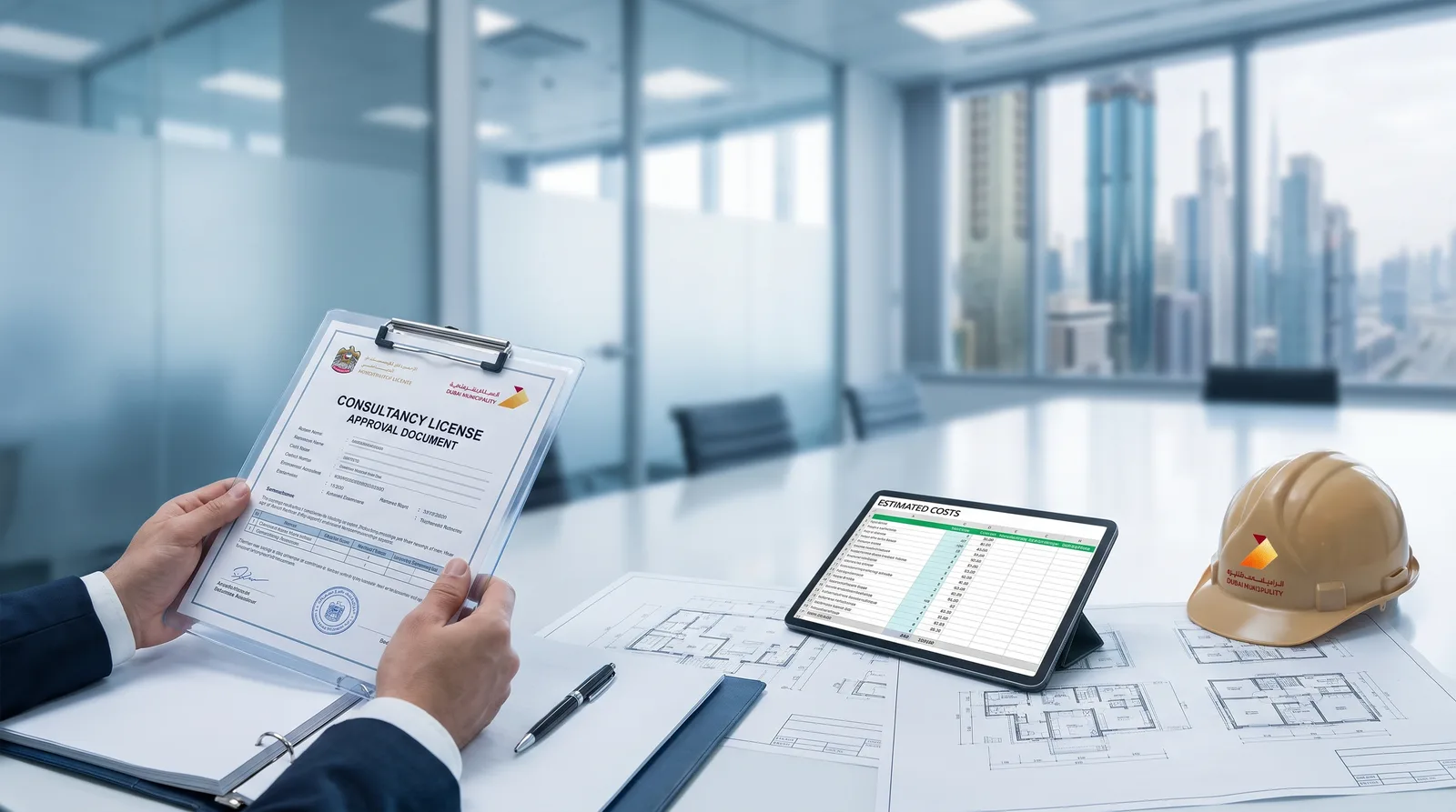 Site supervision consultancy license Dubai with authority approval documents