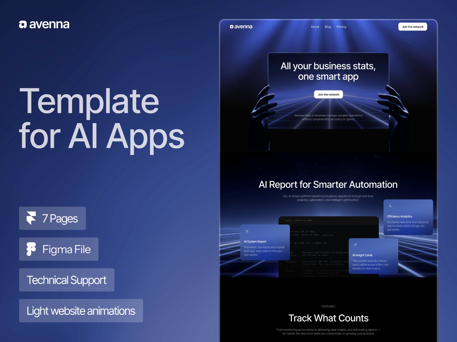 Avenna — 现代专业 AI 产品官网设计灵感