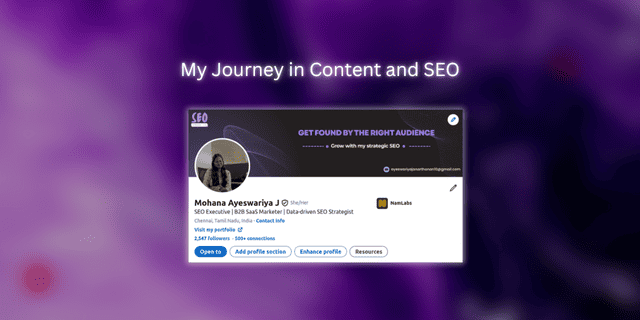 The Story Behind My Work in Content and SEO