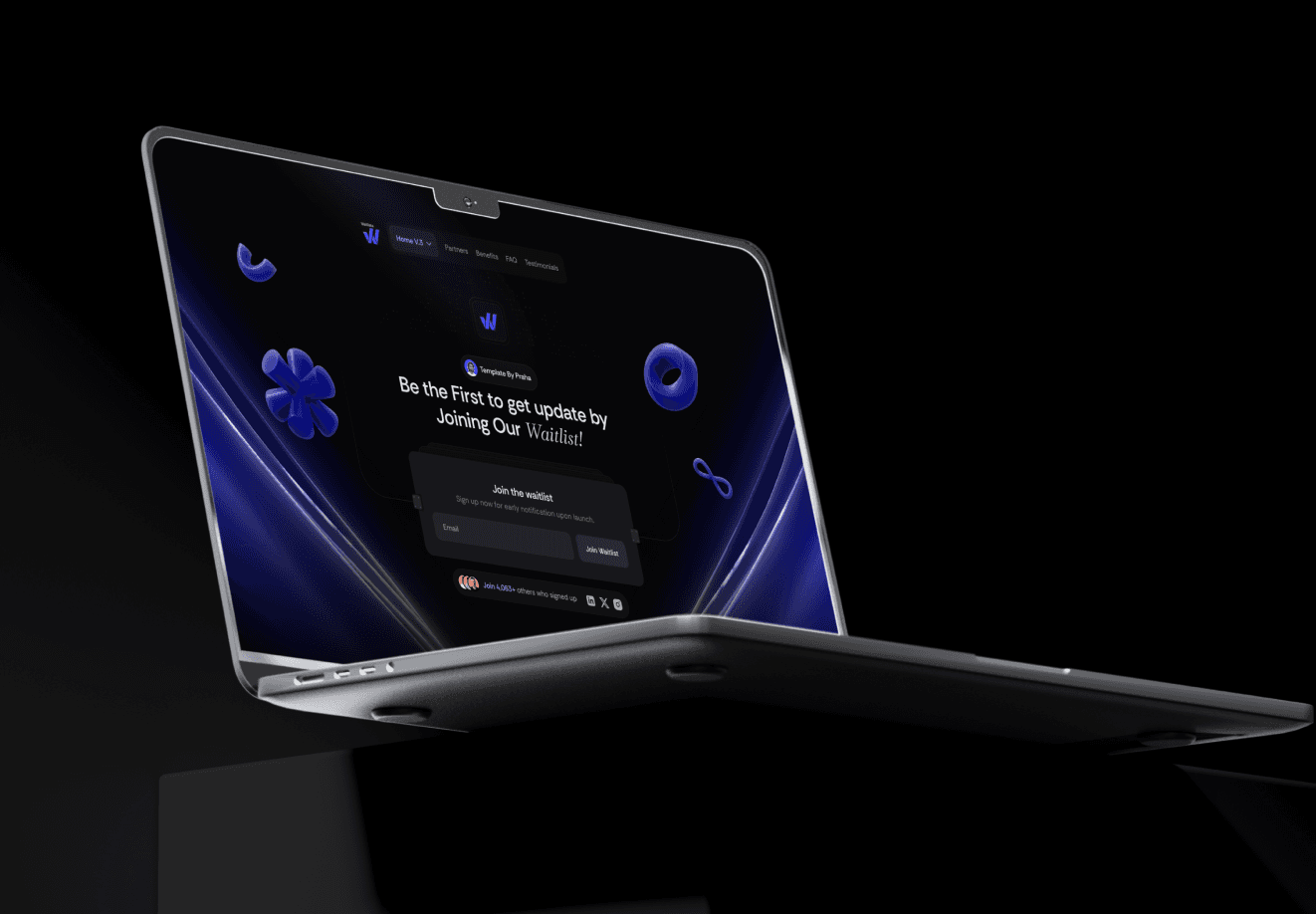 Waitlista Dark Theme App Design