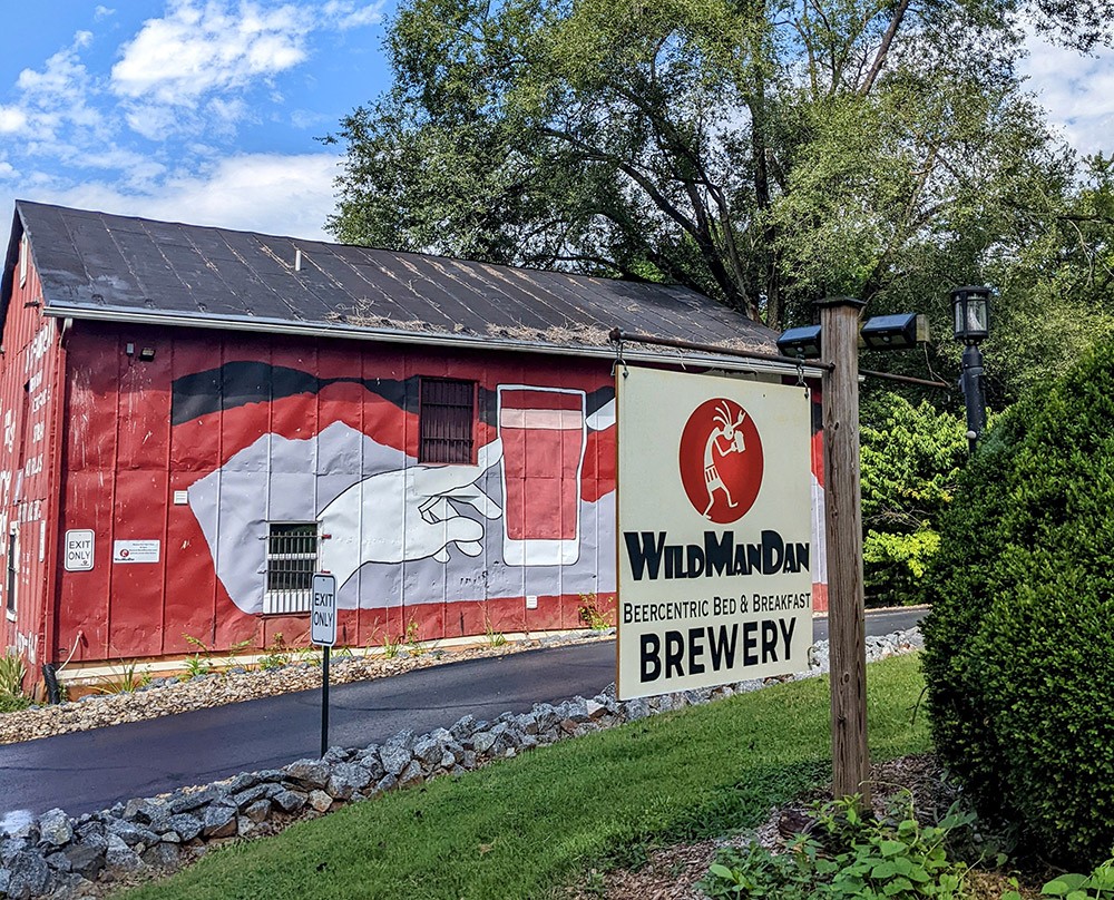 Visit Wild Man Dan Brewery in Afton Virginia