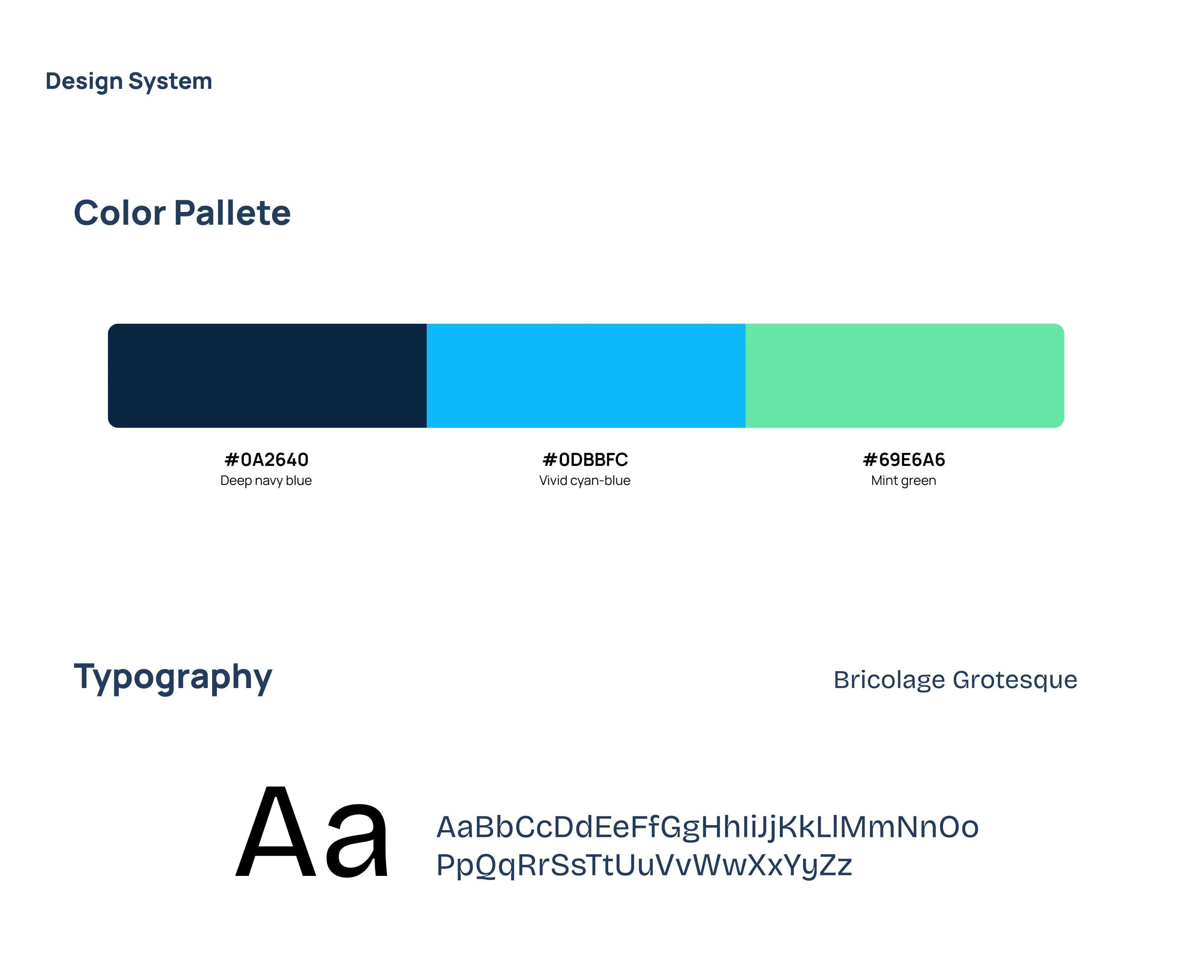 Design pallete show color system for Aggregator comparison product.