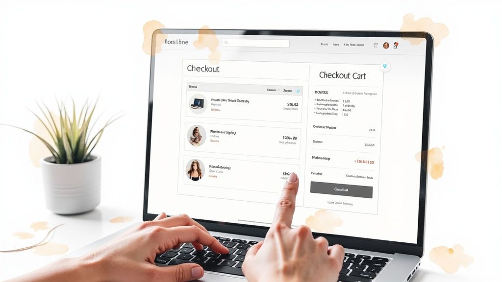 Customer unlocking a free gift in cart