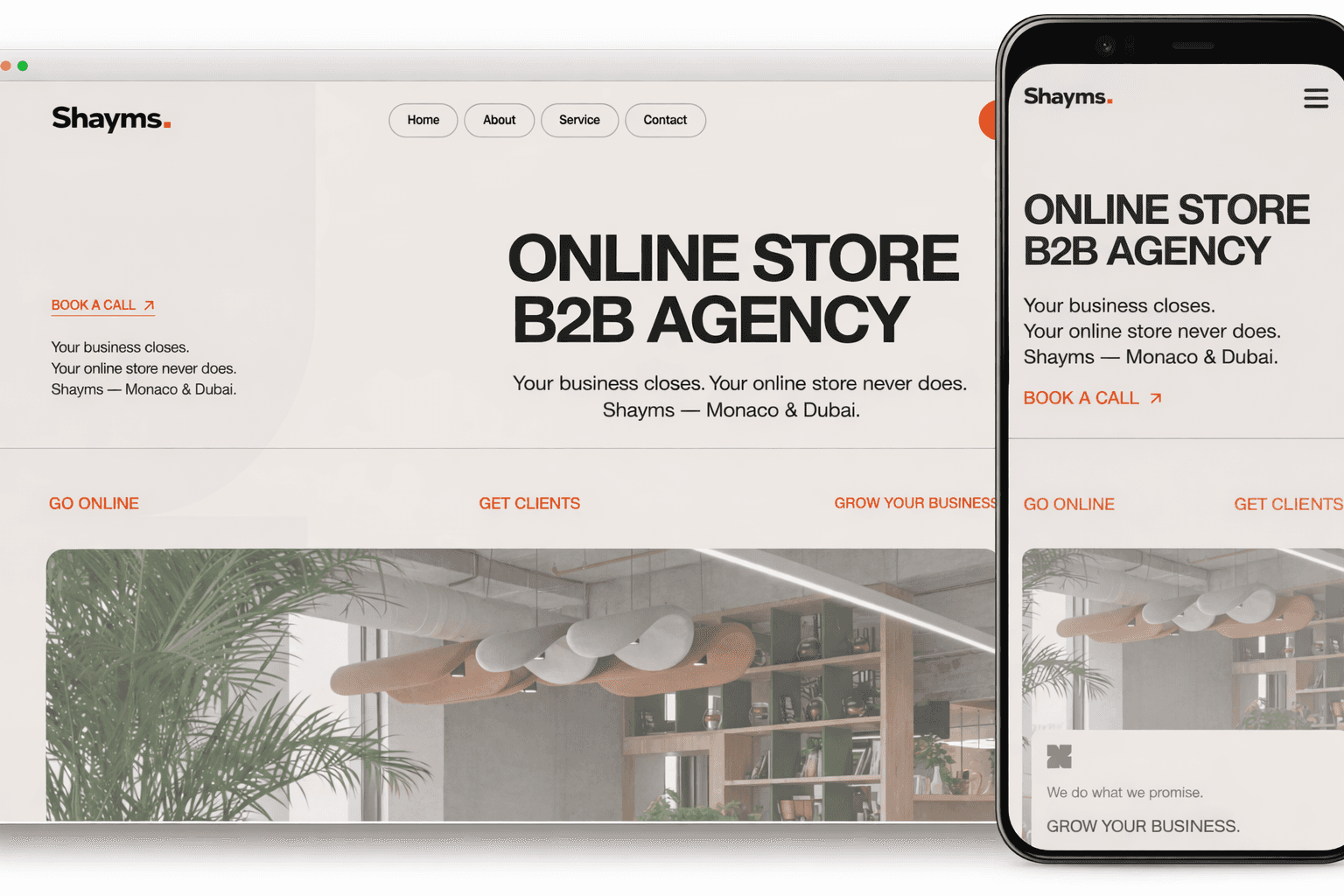 mockup présentationdu travail sur le site ACA GARE