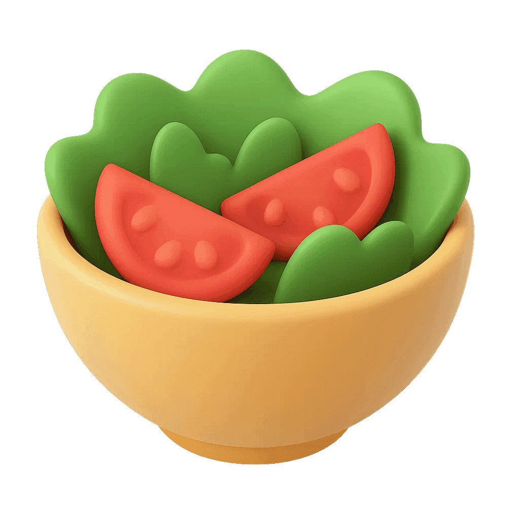 Salad Bowl 3D Icon
