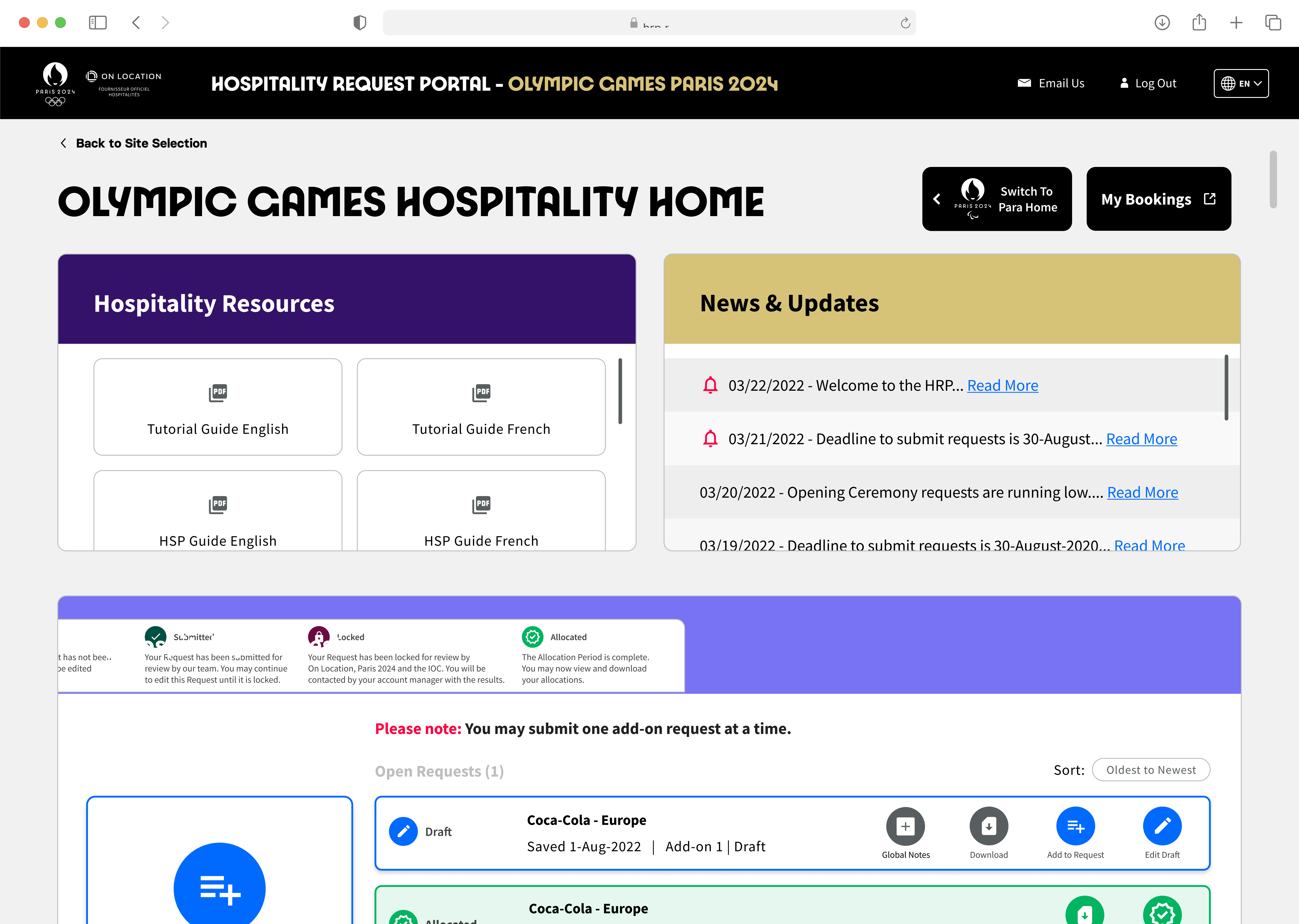 Paris 2024 version of HRP Homepage