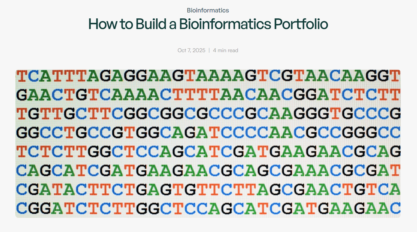 How to Build a Bioinformatics Portfolio - Bversity