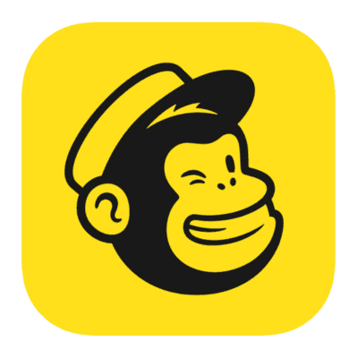 Icons representing professional design tool: Mailchimp