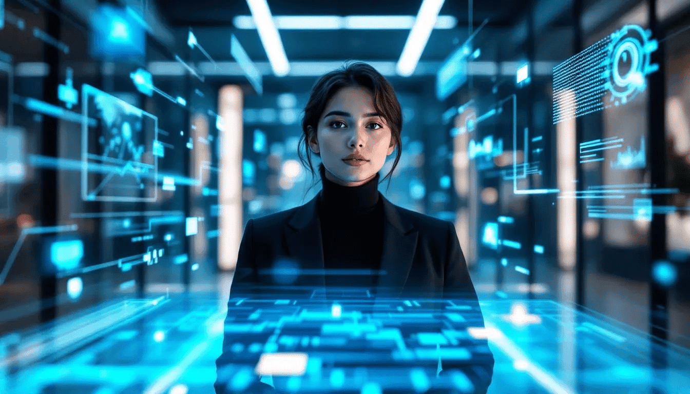 Un influenceur utilisant l'intelligence artificielle pour créer du contenu sur YouTube.