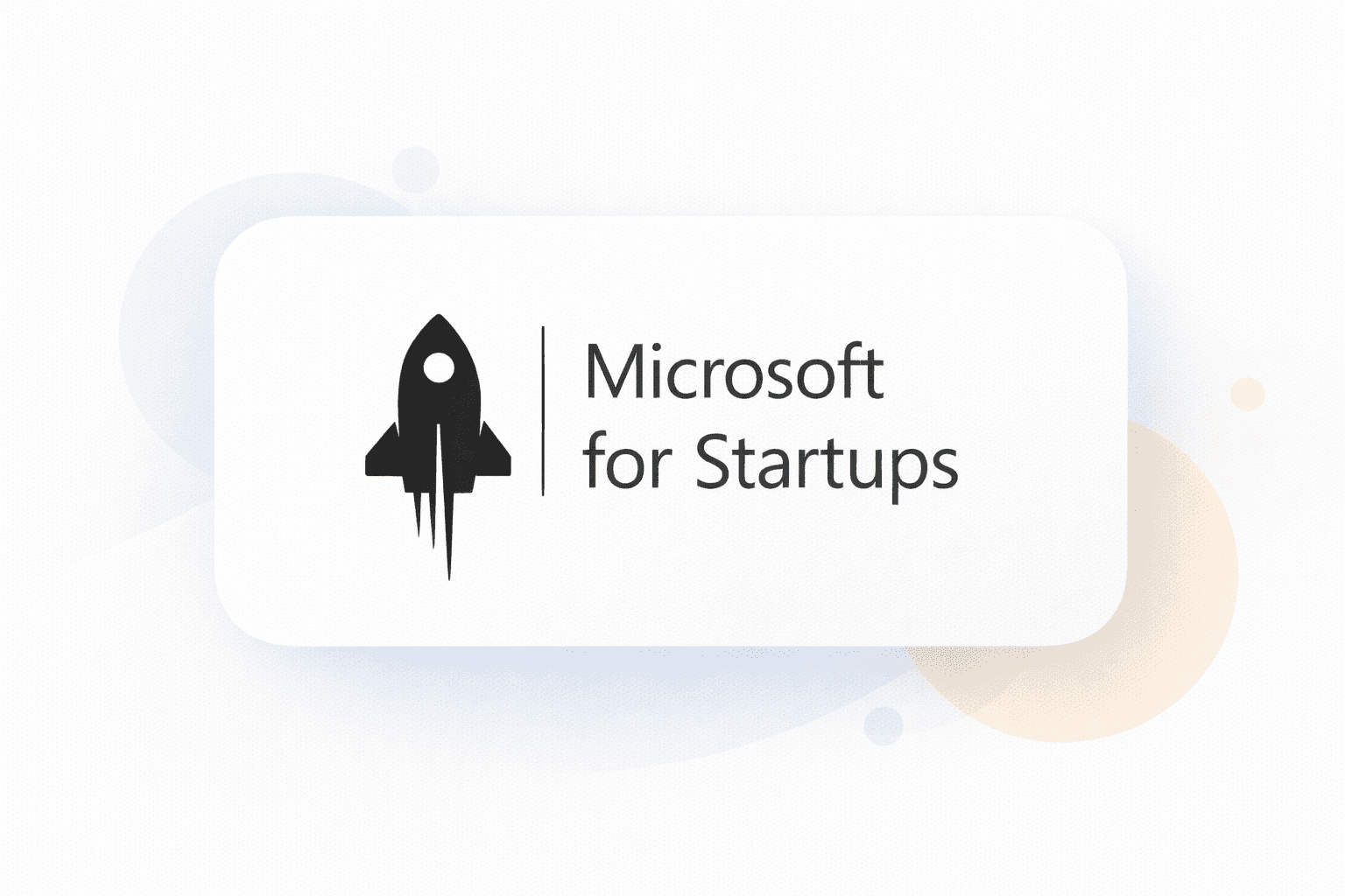 Microsoft for startups credit program