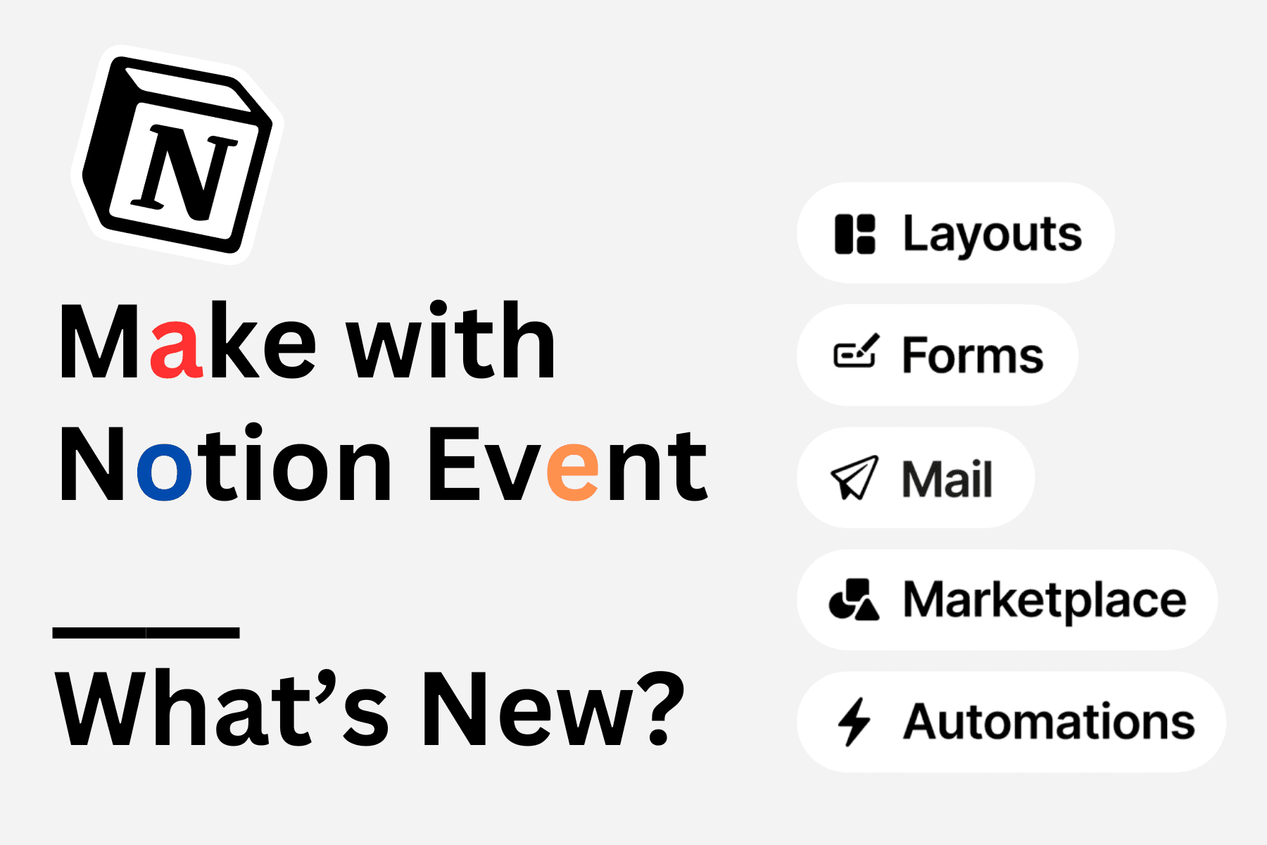 Make with Notion - Whats New?