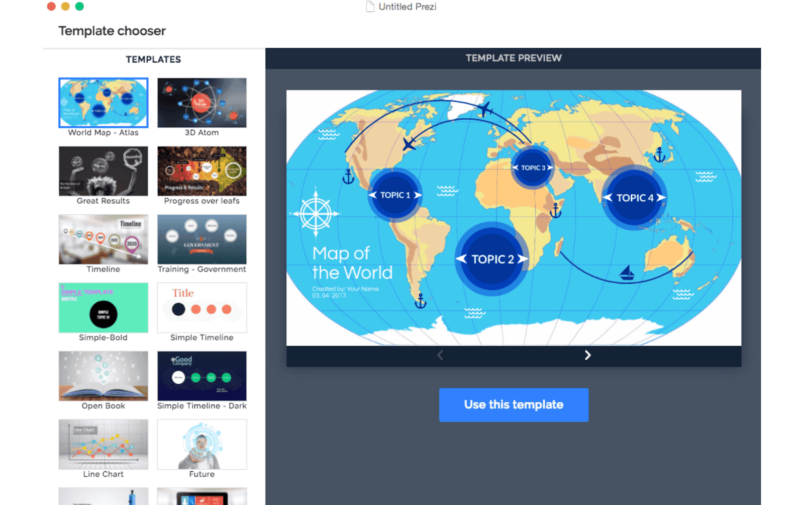  Prezi template preview
