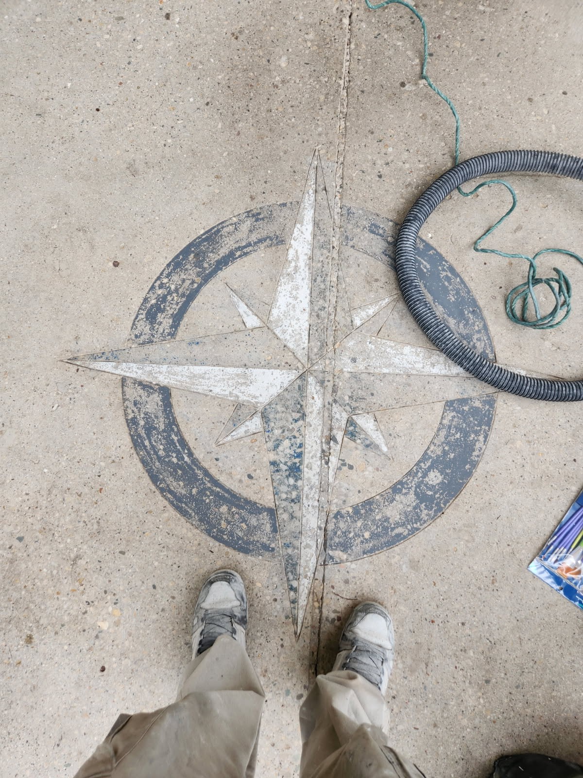 Sidewalk mural erosion: who to call when your mural has faded and cannot withstand the Wisconsin weather changes.