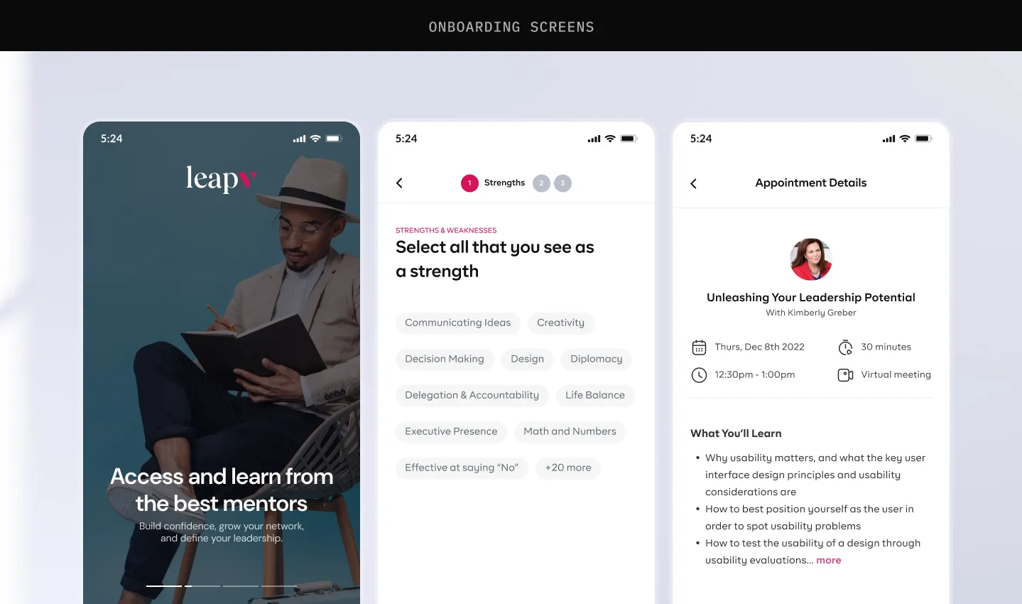 Image of leapV Mentee flow