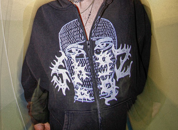 close up shot of zipper hoodie