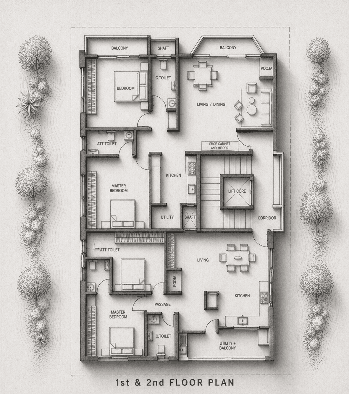 Project showcase image featuring a modern, refined interior.