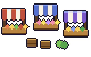 Pixel-art market