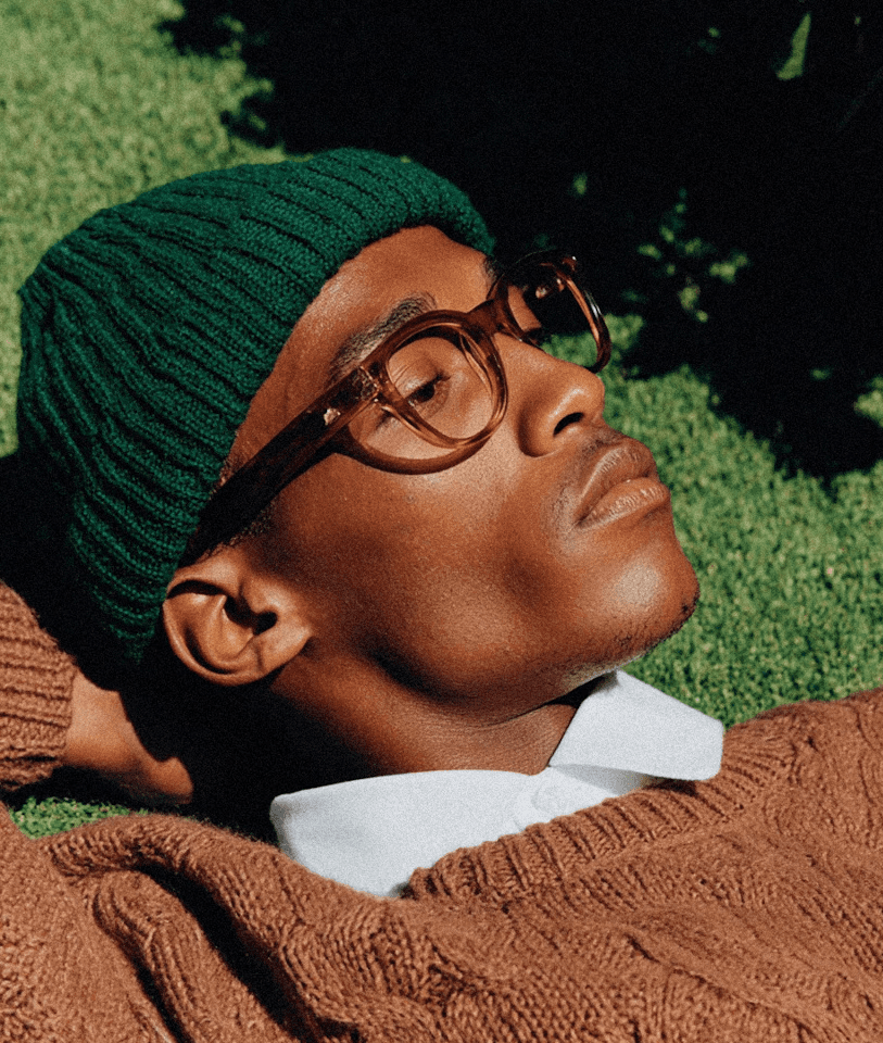  Man Relaxing Outdoors