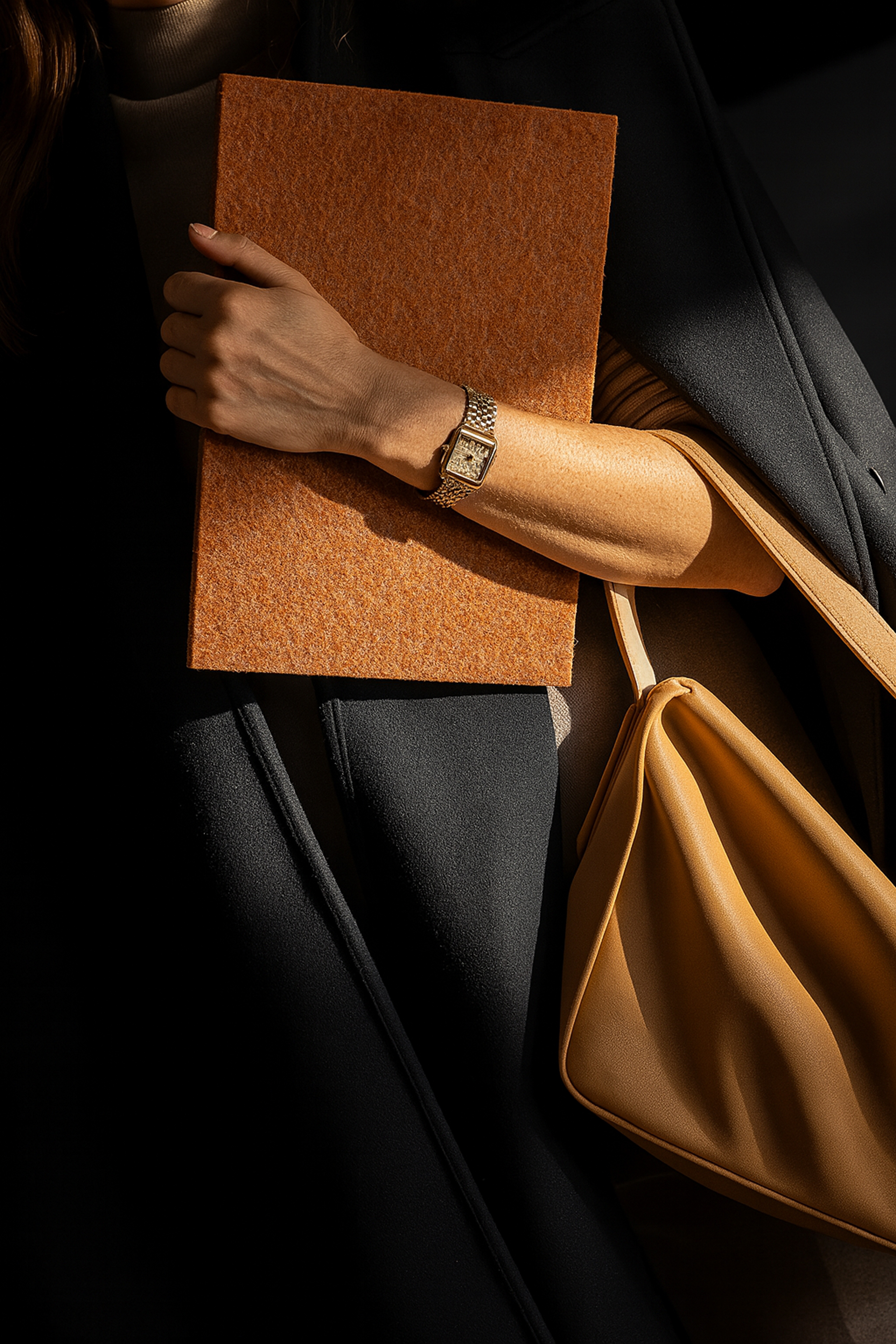 brown leather 2-seat sofa