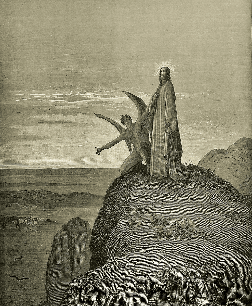 Une croix chrétienne au bout d'un chemin