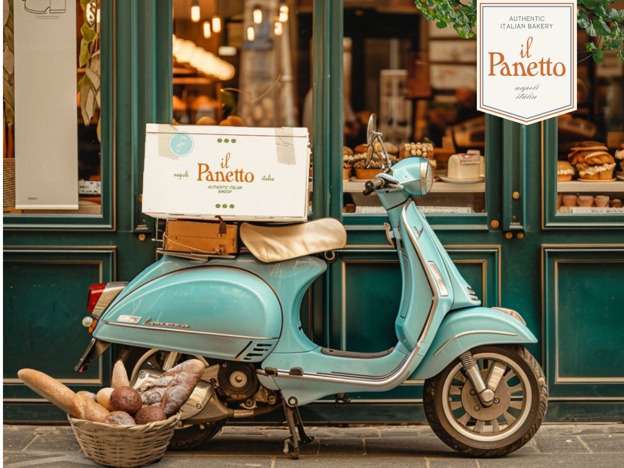 heritage italian branding on a scooter