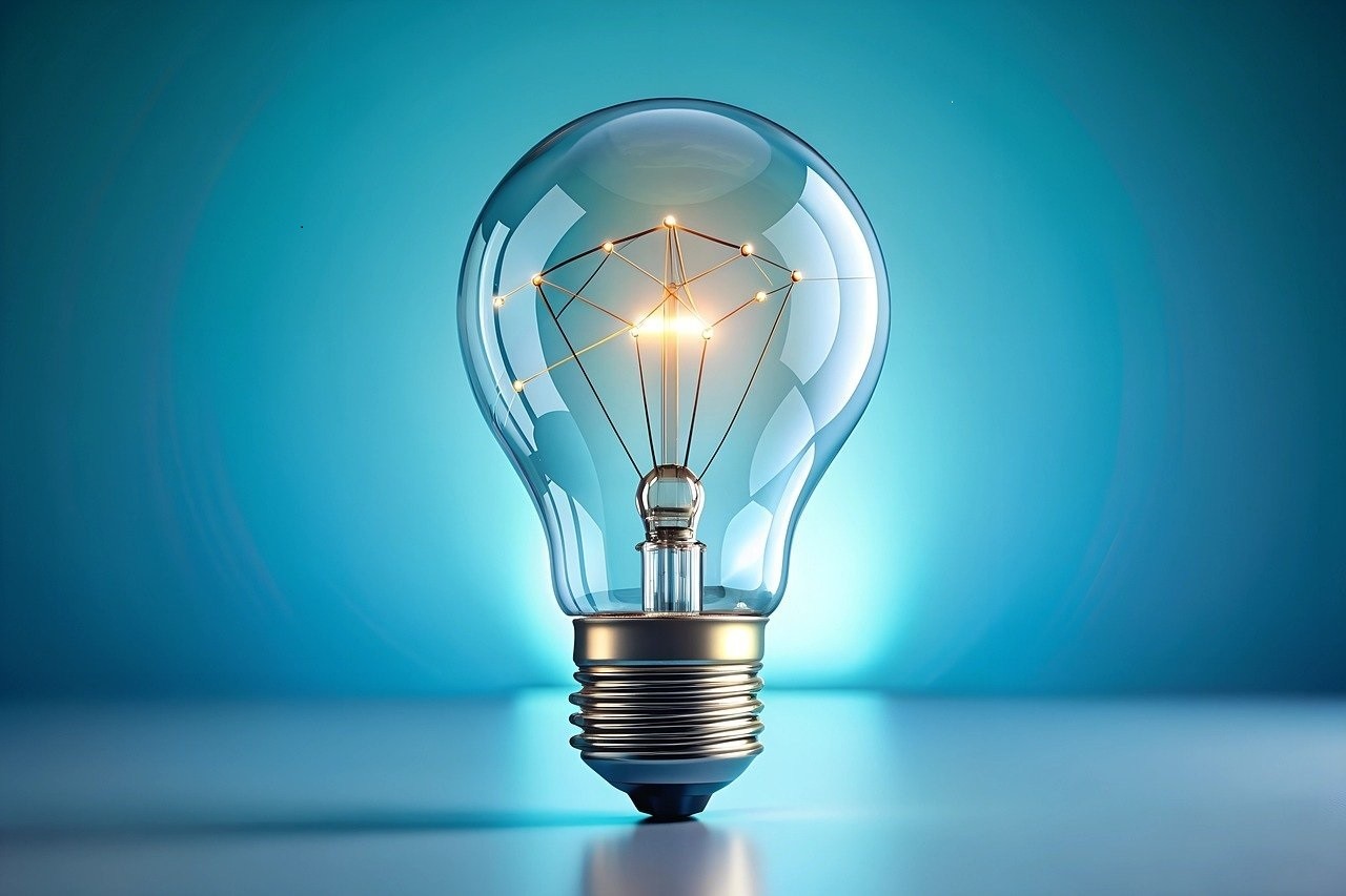 two white wind turbines