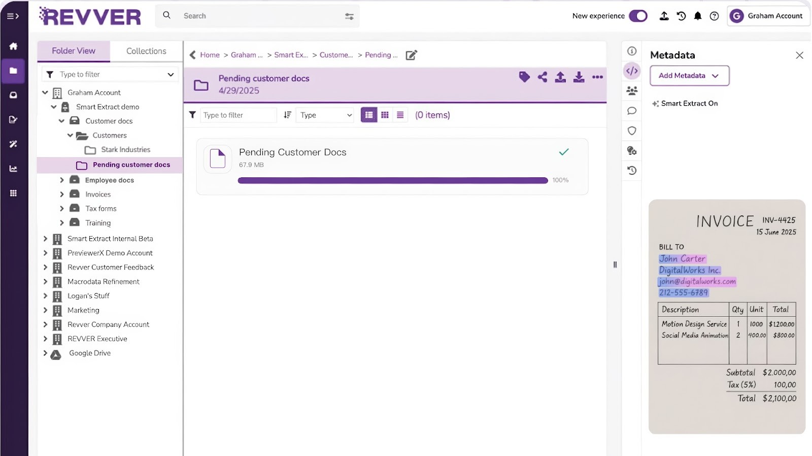 eFileCabinet's streamlined document management system