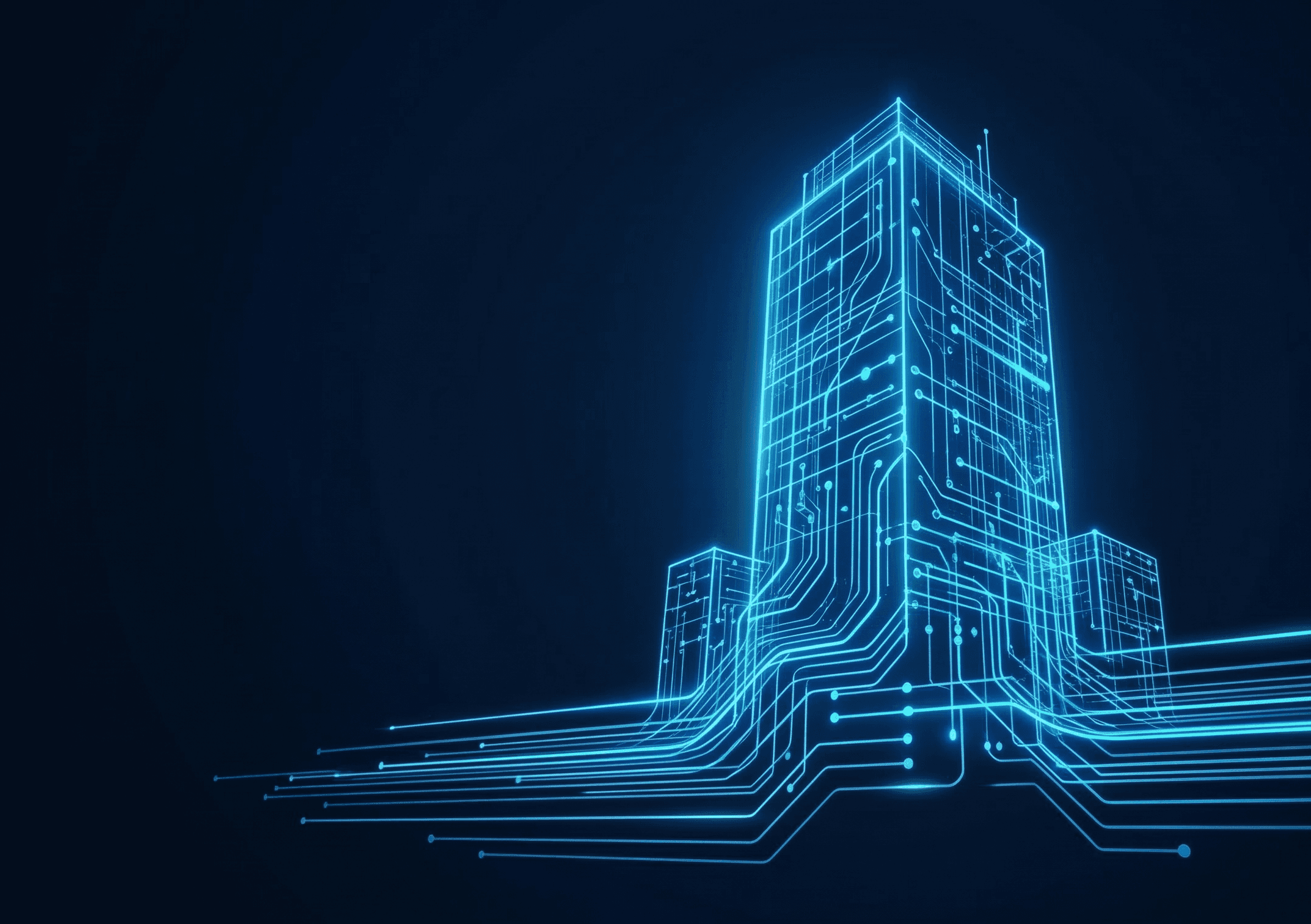 A man and a robot shaking hands over a cityscape, symbolizing a successful business partnership.