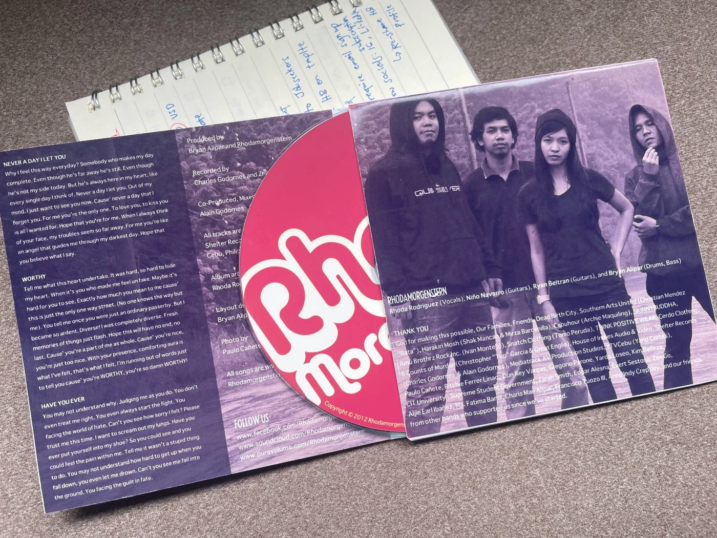 Photo of the album's inner panels