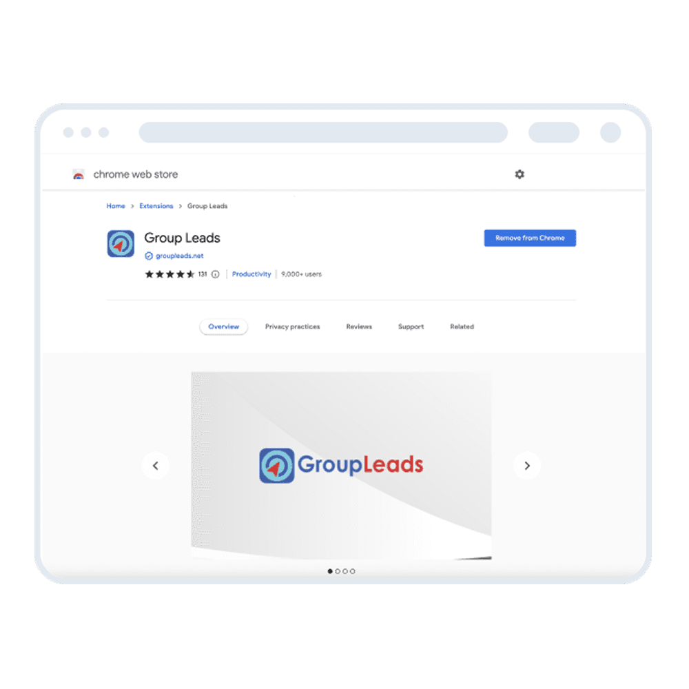 Install Group Leads Chrome extension