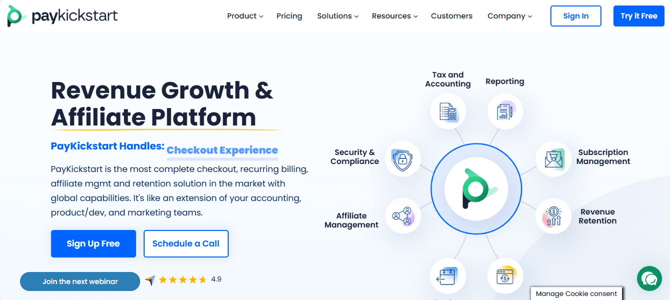 paykickstart landing page example