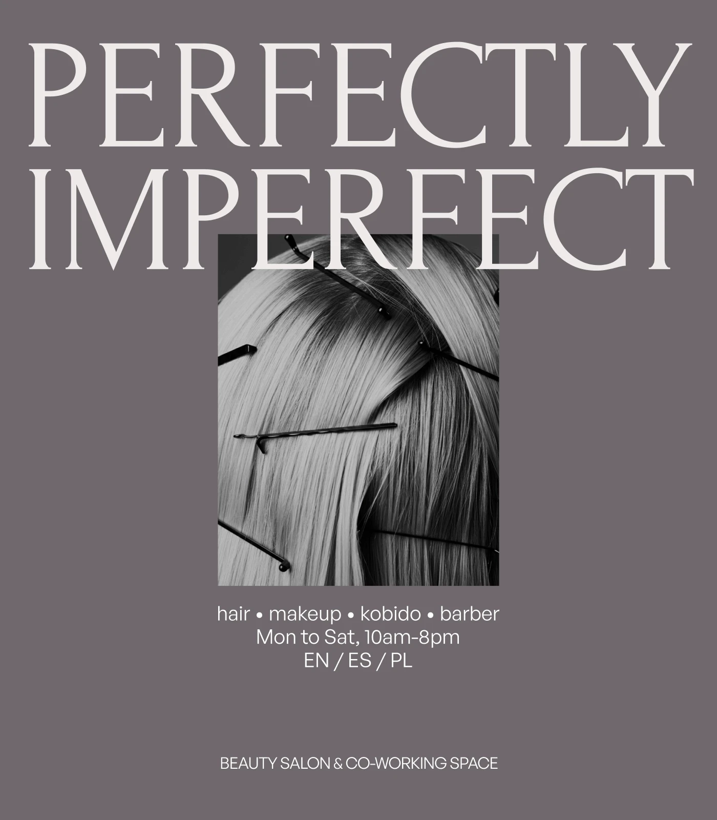 Custom post and story templates for a beauty salon