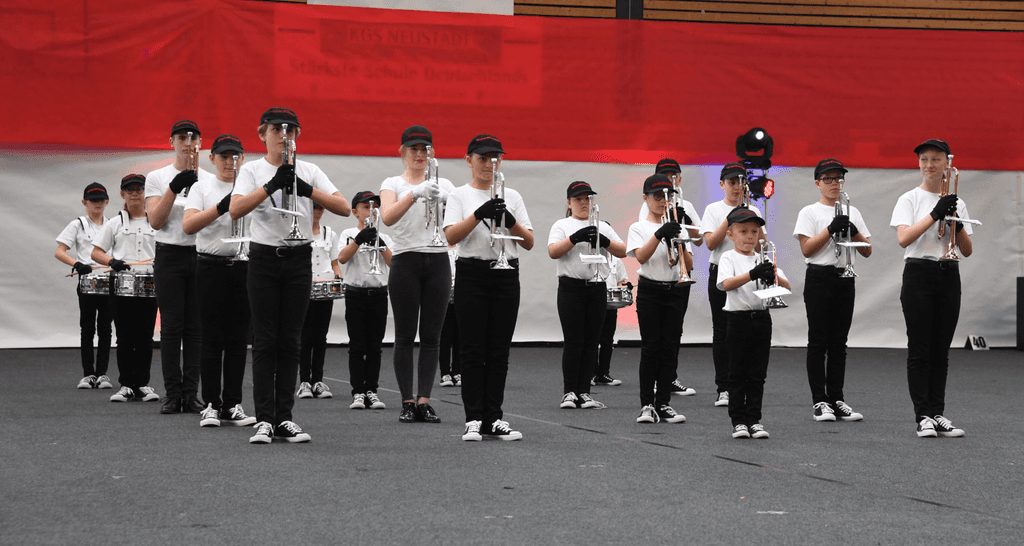 Die (K)Leinegarde kurz vor ihrer Show