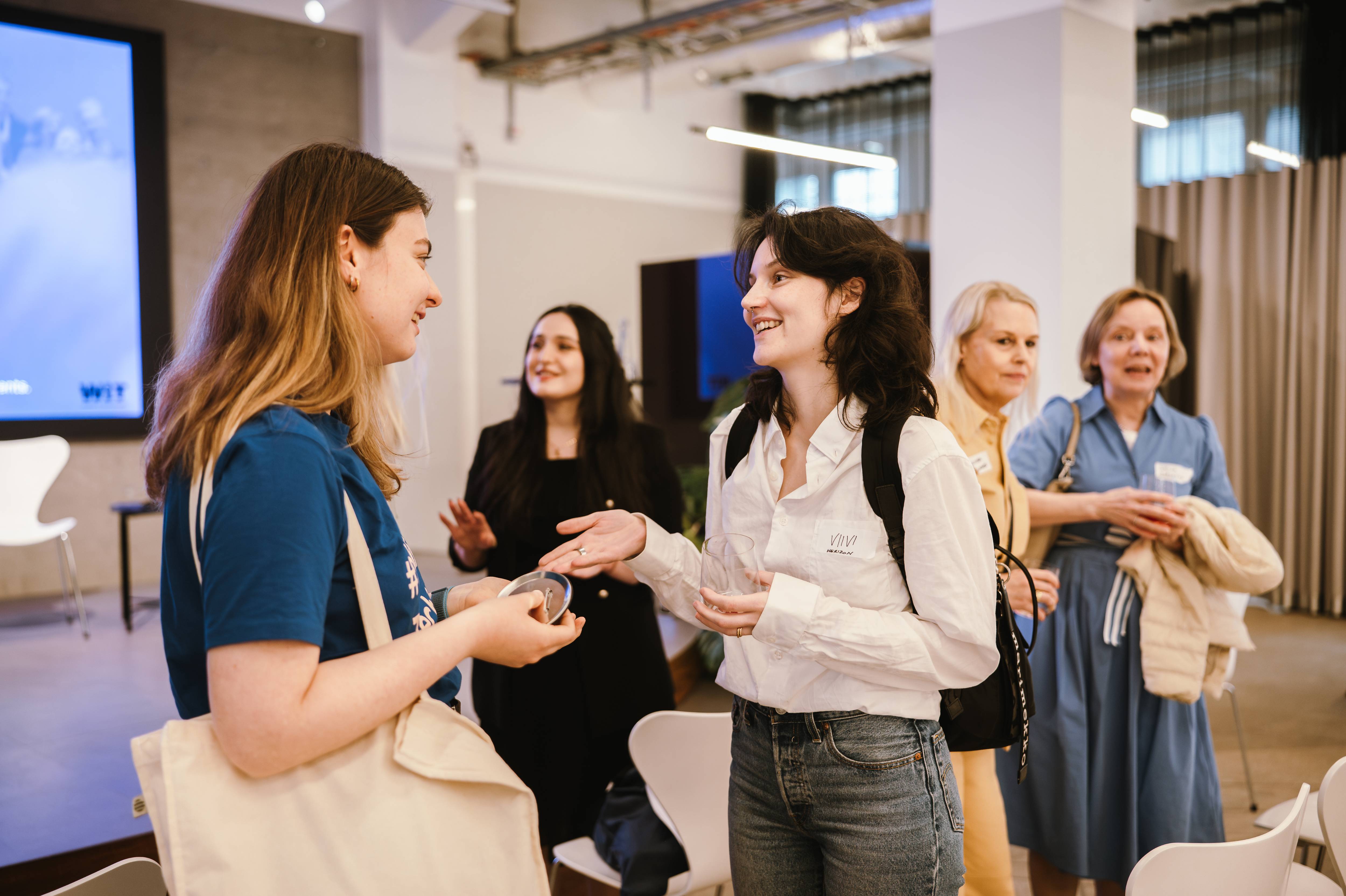 women chatting with each other