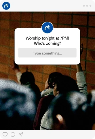 Social media post template