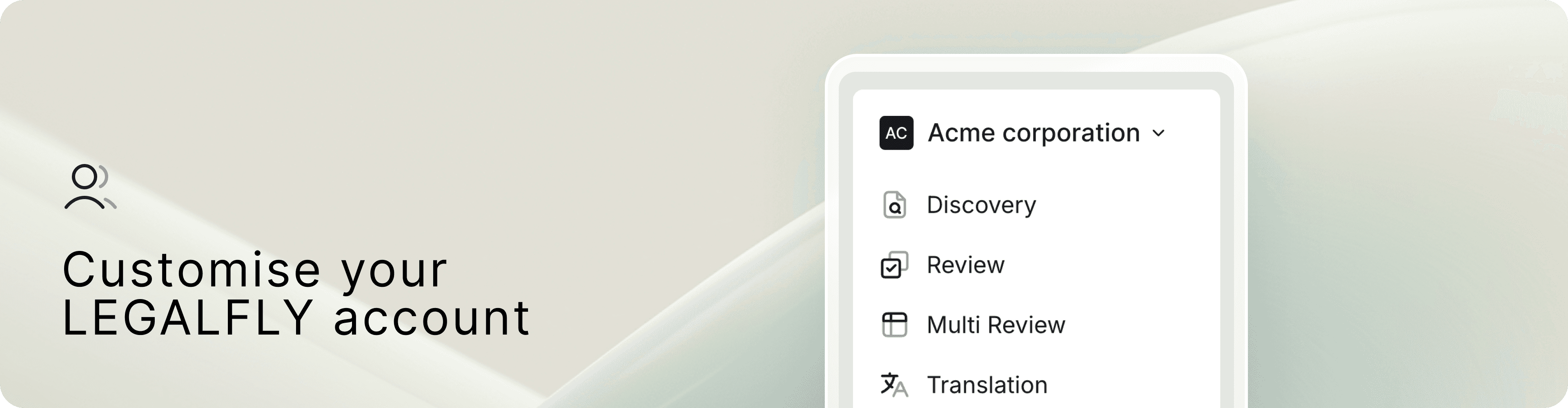 Customise your LEGALFLY account