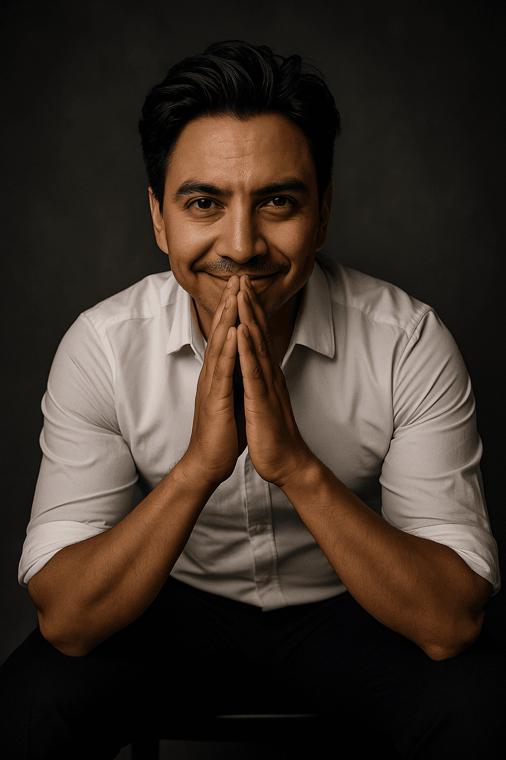 Portrait of portfolio creator – front view