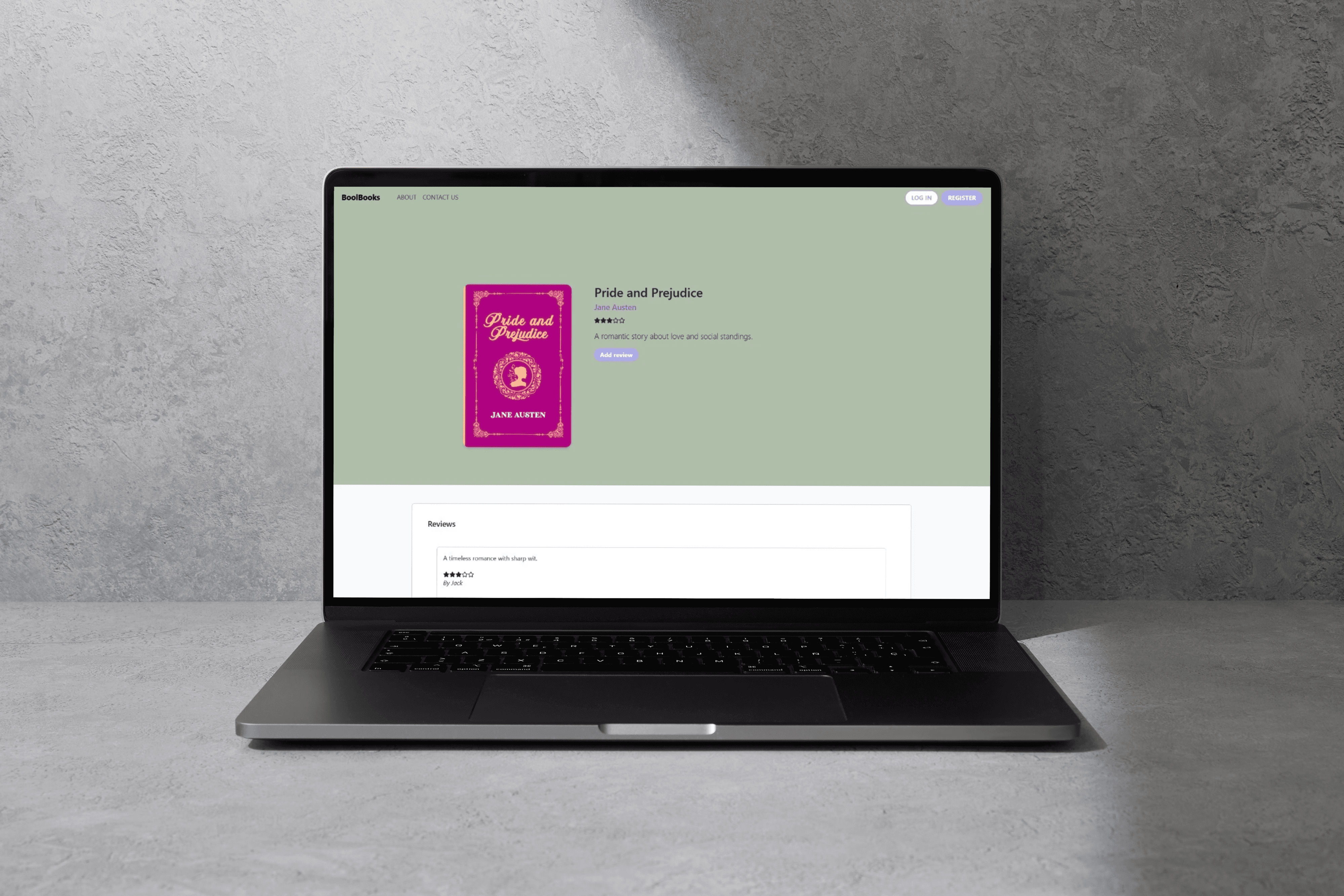 A two screens from the hair salon website