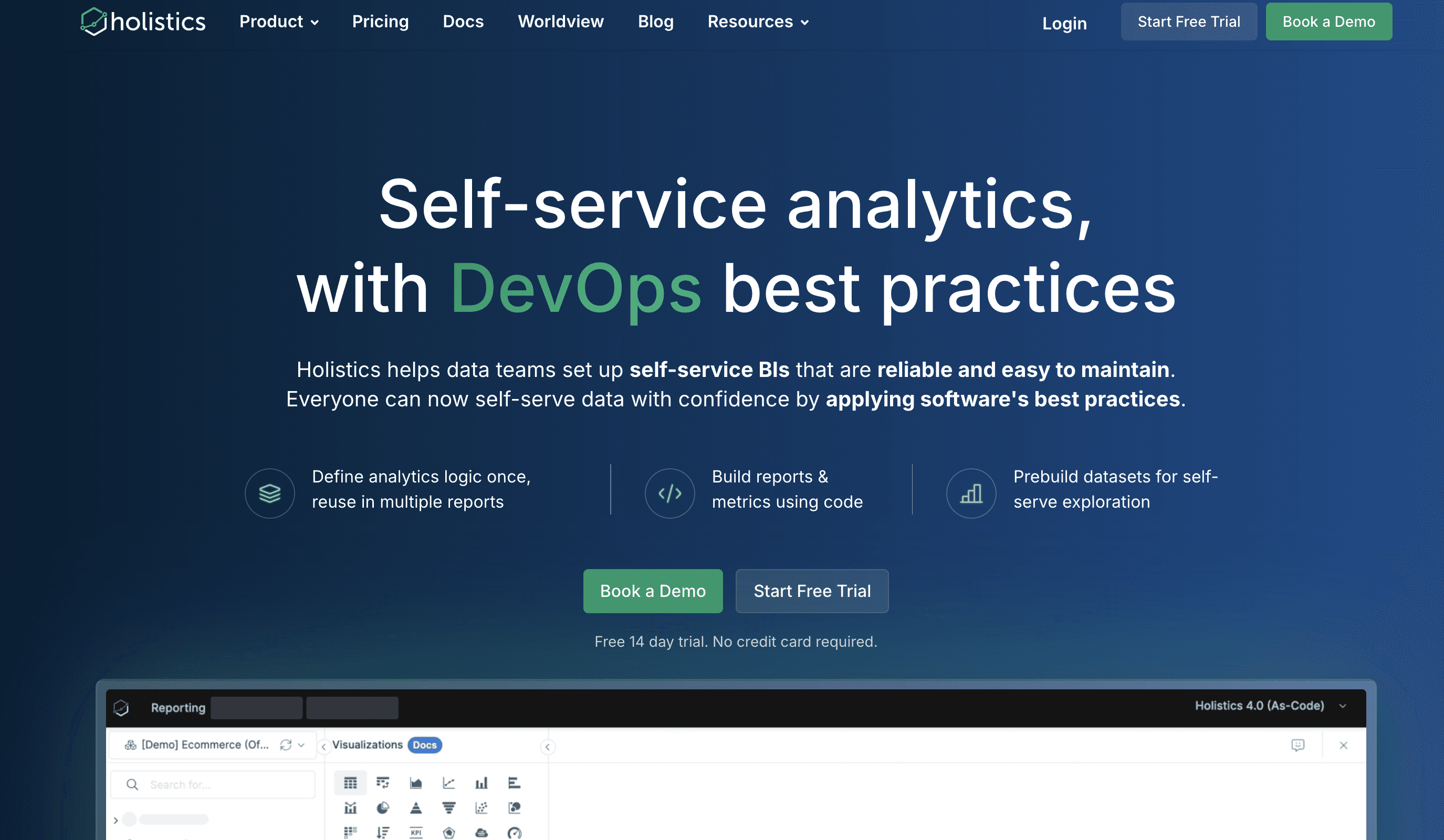 Holistic BI Embedded Analytics